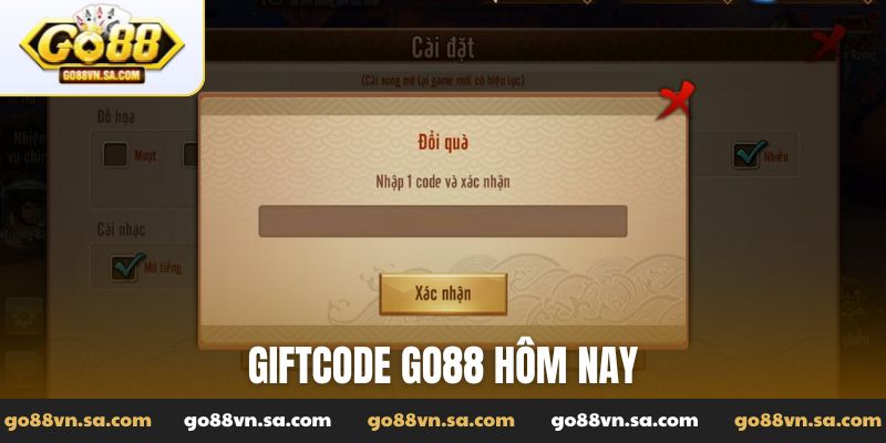Giftcode Go88 hôm nay