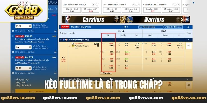 Kèo fulltime là gì trong chấp?